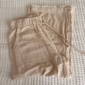 Linen pants- petite crop
